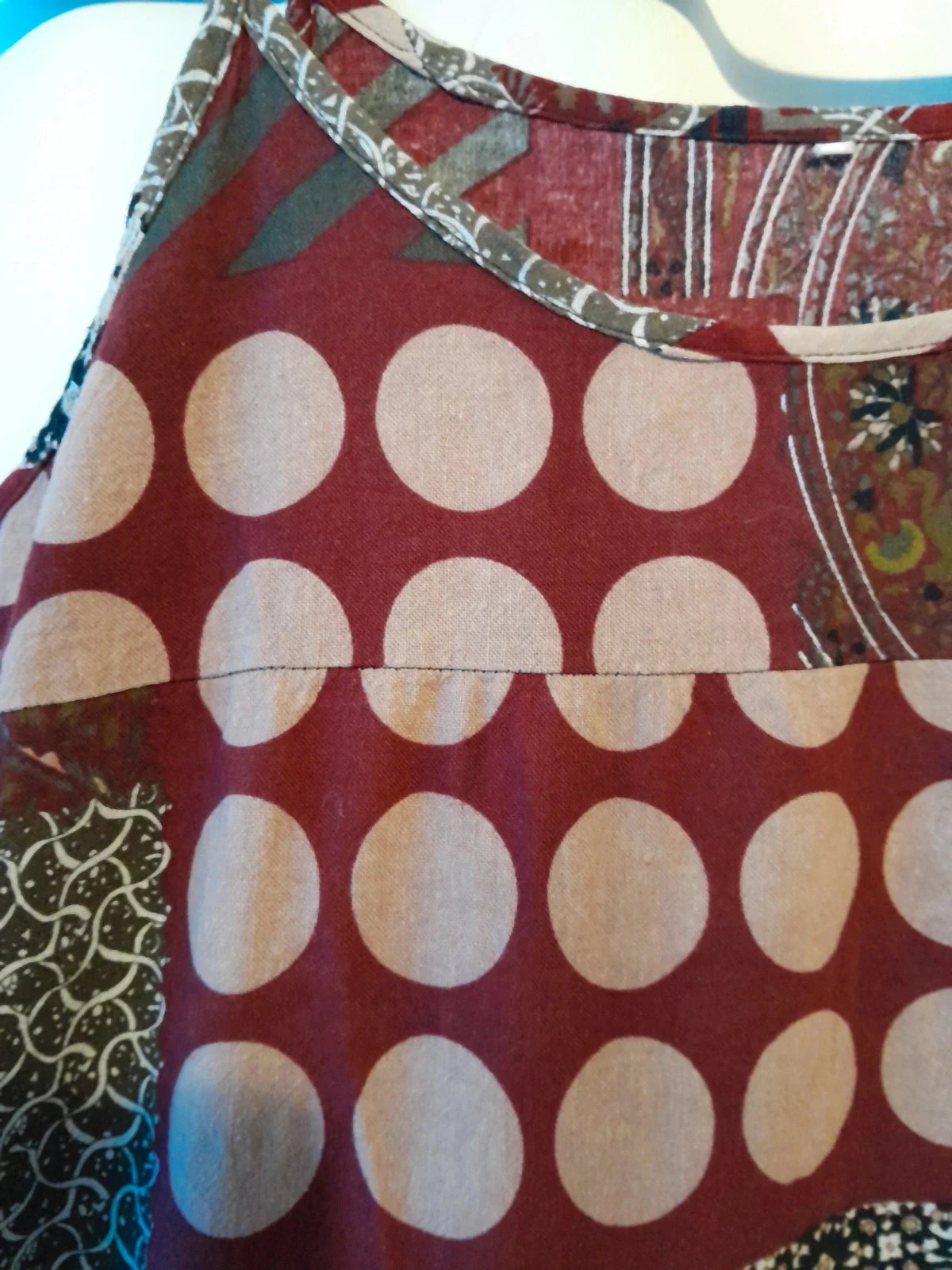 Vestido bohemio, estilo Patchwork, talla 4XL – photo 4